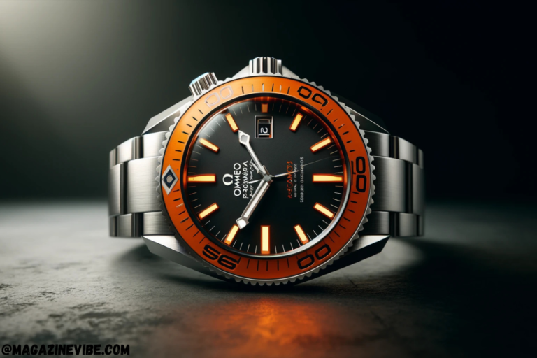 44.1mm orange omega planet ocean bezel insert